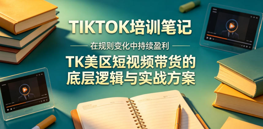 视界跨境TIKTOK4月17培训笔记，在规则变化中持续盈利，TK美区短视频带货的底层逻辑与实战方案【文档】-网赚项目平台