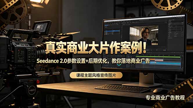 真实商业大片作案例！Seedance 2.0参数设置+后期优化，教你落地商业广告-网赚项目平台