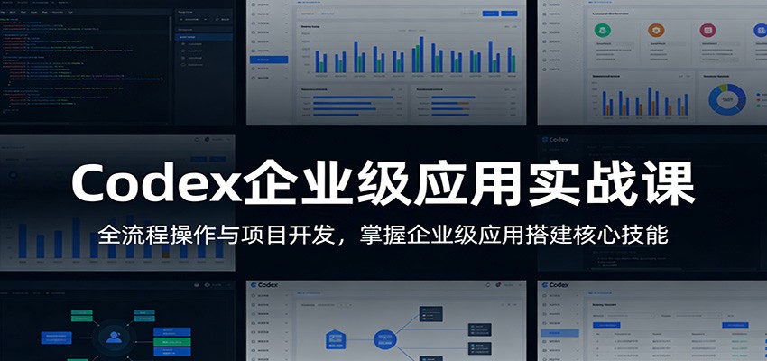 Codex企业级应用实战课：全流程操作与项目开发，掌握企业级应用搭建核心技能-网赚项目平台
