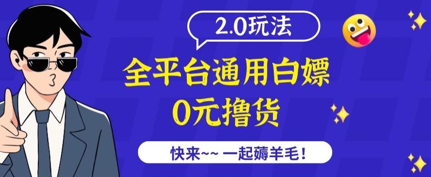 外面收费2980的全平台通用白嫖撸货项目2.0玩法【仅揭秘】-网赚项目平台