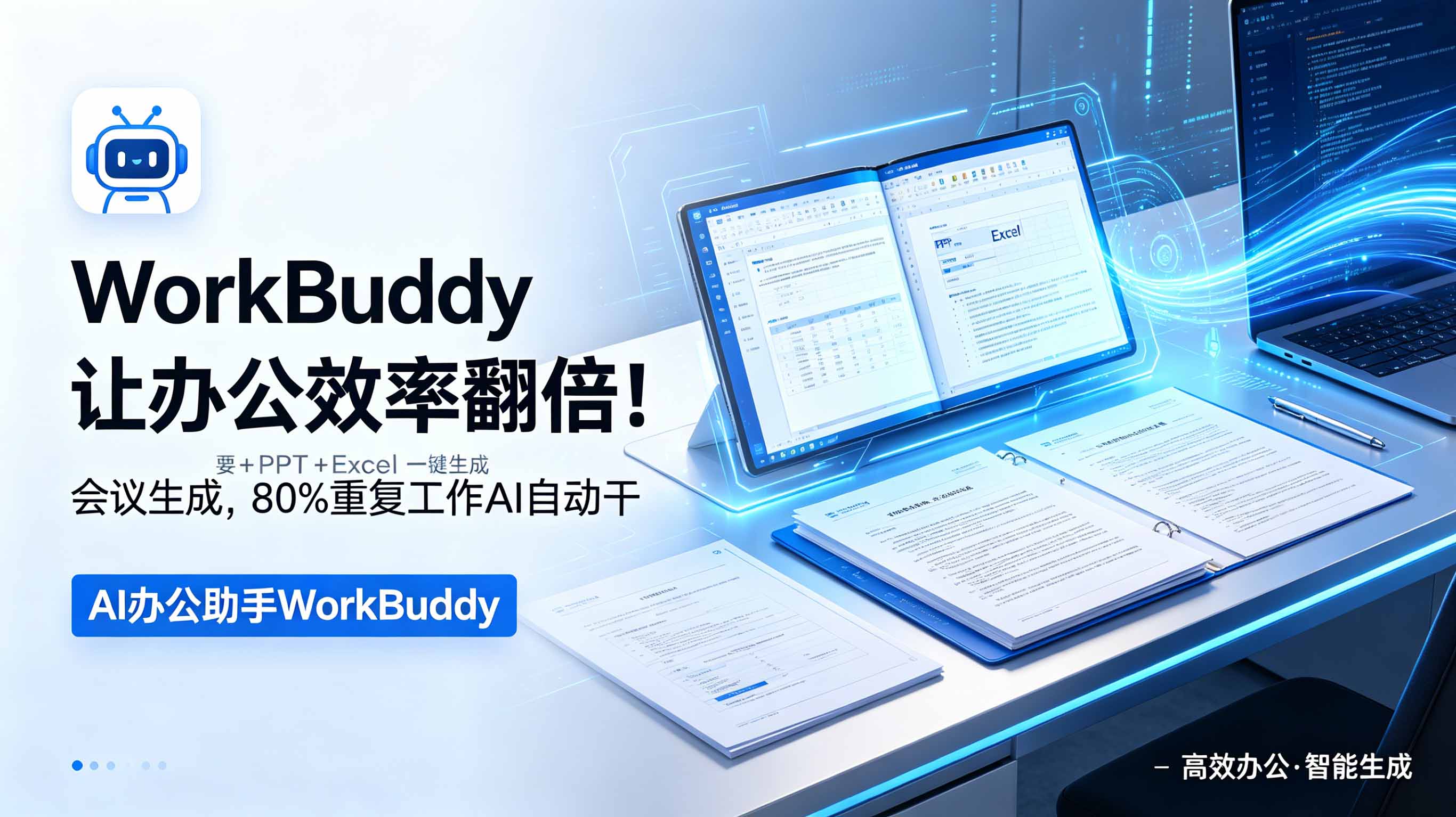 WorkBuddy让办公效率翻倍！会议纪要+PPT+Excel一键生成，80%重复工作AI自动干-网赚项目平台