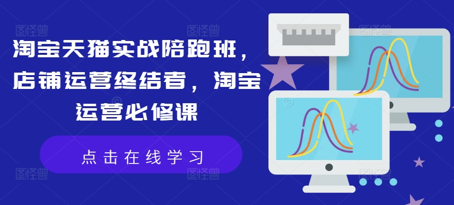淘宝天猫实战陪跑班，店铺运营终结者，淘宝运营必修课-网赚项目平台
