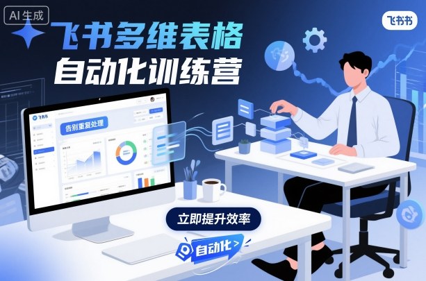 飞书多维表格自动化训练营，手把手教你告别重复处理，用多维表格开启高效办公新模式-网赚项目平台