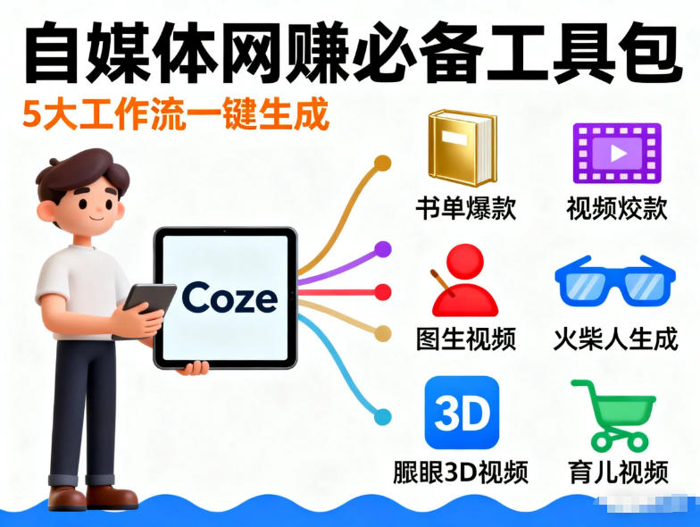 Coze工作流合集，内容一共100份左右，内容丰富，可以提供工作效率-网赚项目平台