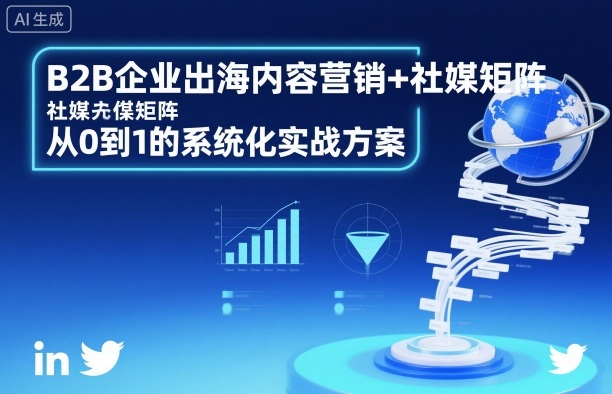 B2B企业出海内容营销+社媒矩阵,从0到1的系统化实战方案-网赚项目平台