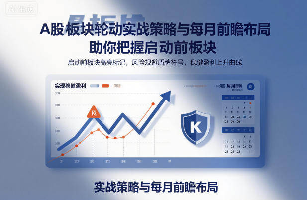 A股板块轮动实战策略与每月前瞻布局,助你把握启动前板块,规避风险,实现稳健盈利-网赚项目平台