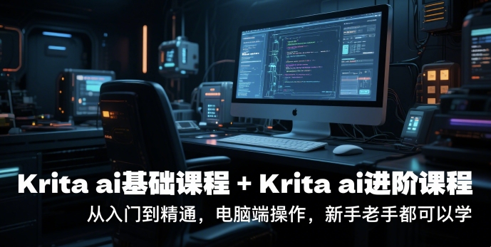 krita ai基础课程+Krita ai进阶课程，从入门到精通，电脑端操作，新手老手都可以学-网赚项目平台