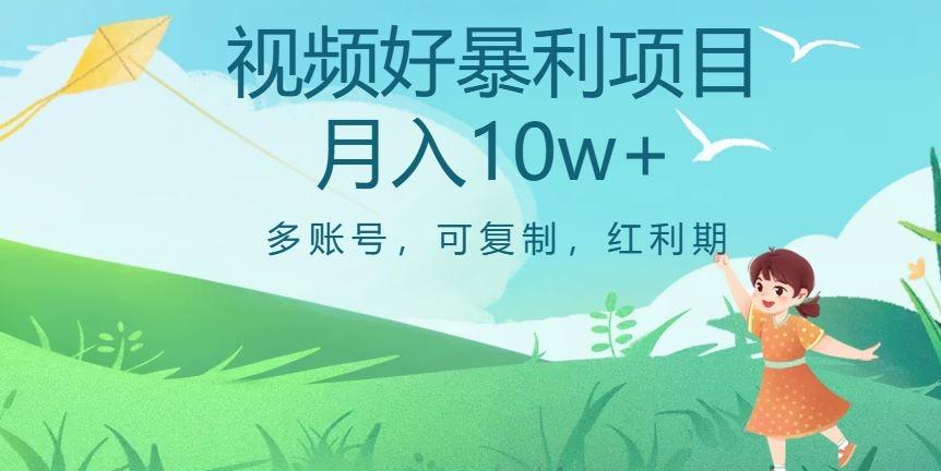 外边收费699项目，视频号暴利项目，多账号可复制，红利期-网赚项目平台