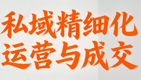 楚老师·私域精细化运营与成交-网赚项目平台