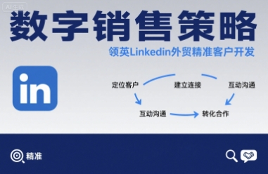 数字销售策略领英LinkedIn外贸精准客户开发-网赚项目平台