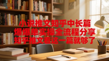 小说推文知乎中长篇爆单实操全流程分享，知乎推文看这一篇就够了-网赚项目平台