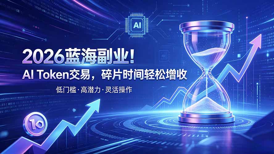 AI Token算力赛道！普通人可入局的数字副业-网赚项目平台