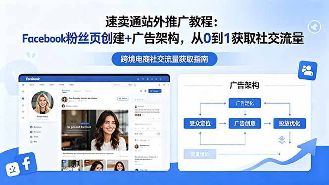 速卖通站外推广教程：Facebook粉丝页创建+广告架构，从0到1获取社交流量-网赚项目平台