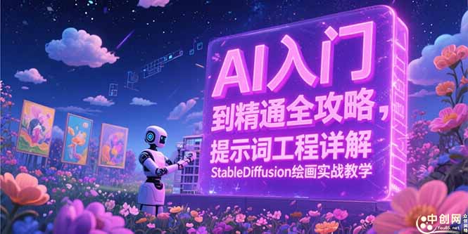 AI入门到精通全攻略，提示词工程详解，StableDiffusion绘画实战教学-网赚项目平台