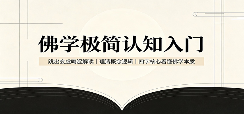佛学极简认知入门：跳出玄虚晦涩解读，理清概念逻辑，四字核心看懂佛学本质-网赚项目平台