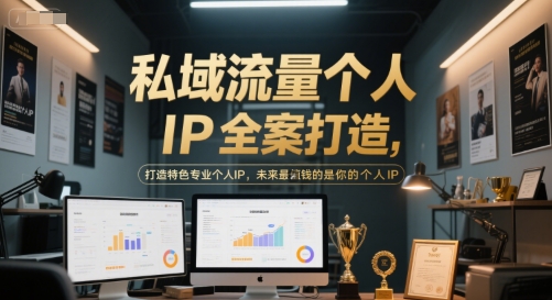 私域流量个人IP全案打造，打造特色专业个人IP，未来最值钱的是你的个人IP-网赚项目平台