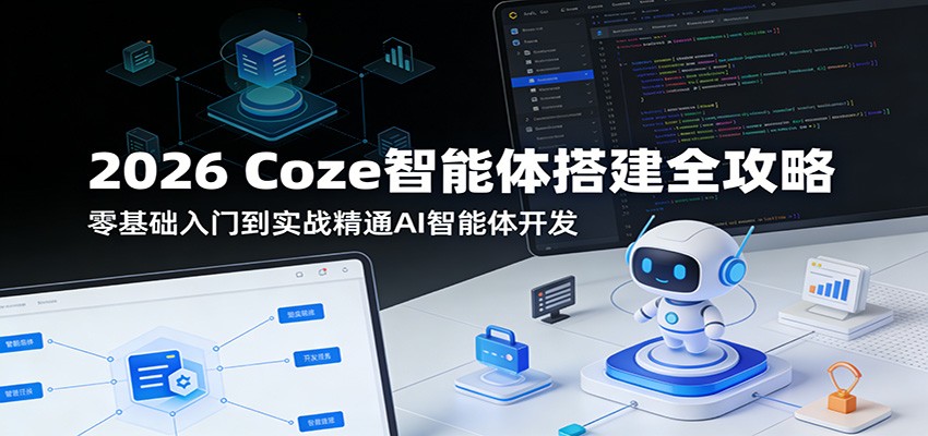 2026 Coze智能体搭建全攻略：零基础入门到实战精通AI智能体开发-网赚项目平台