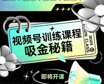 如何做好视频号，视频号训练课程，吸金秘籍-网赚项目平台