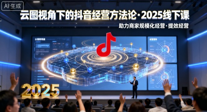 云图视角下的抖音经营方法论,2025线下课,助力商家规模化经营,提效经营(录音+字幕)-网赚项目平台
