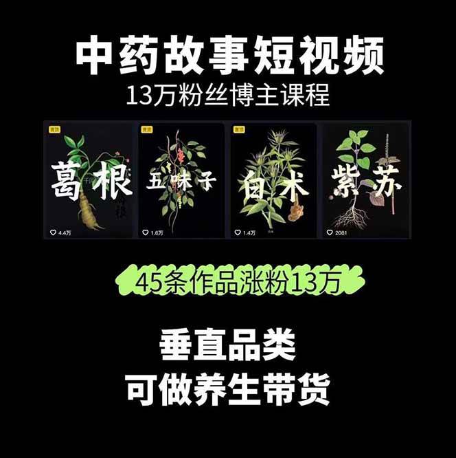 图片[2]-中药文化赛道：溯源故事开发，AI工具实战，平台运营，全方位解锁中医流量变现新路径-网赚项目平台