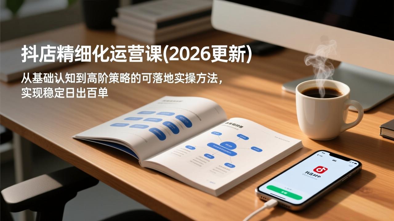 抖店精细化运营课(2026更新-网赚项目平台