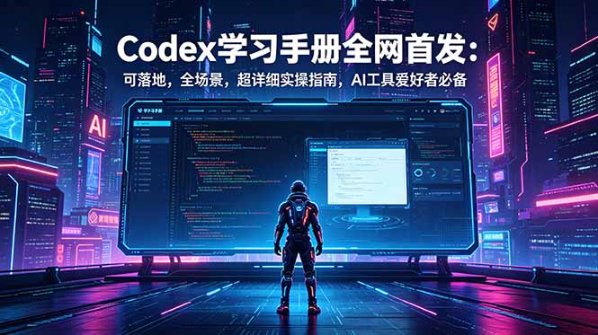 Codex学习手册全网首发:可落地,全场景,超详细实操指南,AI工具爱好者必备-网赚项目平台