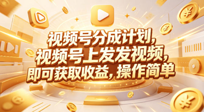 视频号分成计划，599元众筹的Red团队课程，视频号上发发视频，即可获取收益，操作简单-网赚项目平台