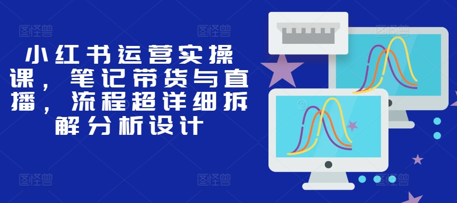 小红书运营实操课，笔记带货与直播，流程超详细拆解分析设计-网赚项目平台
