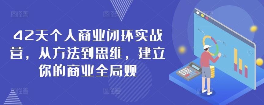 42天个人商业闭环实战营，从方法到思维，建立你的商业全局观-网赚项目平台
