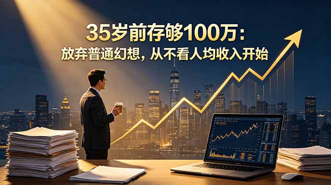 35岁前存够100万：放弃普通幻想，从不看人均收入开始-网赚项目平台