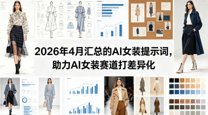 2026年4月汇总的AI女装提示词，助力AI女装赛道打差异化-网赚项目平台