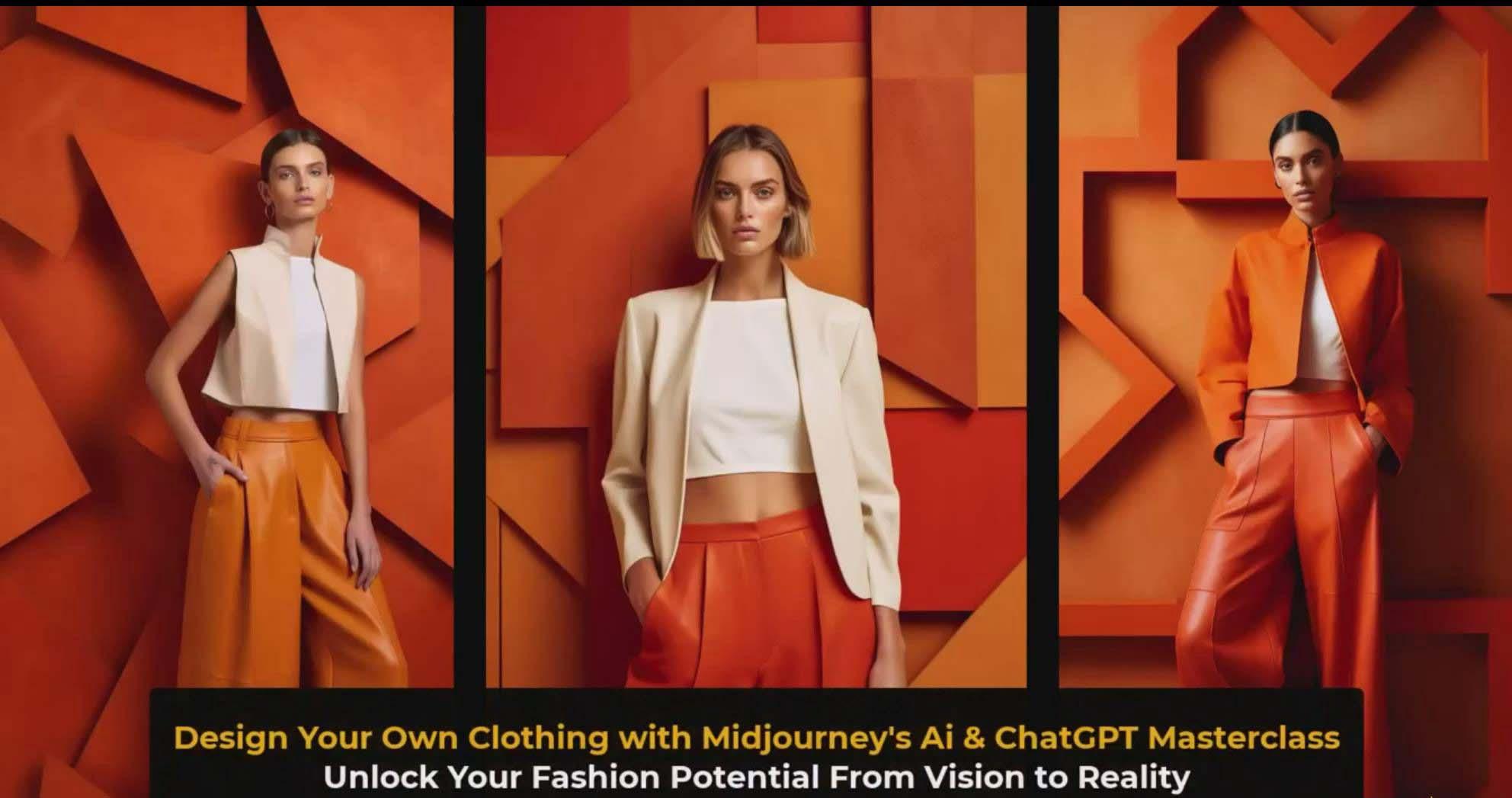 图片[3]-利用 Midjourneys Ai 人工智能设计自己的服装AI大师班-10节课-中英字幕-网赚项目平台