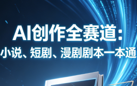 AI创作全赛道：小说、短剧、漫剧剧本一本通(更新9月)-网赚项目平台