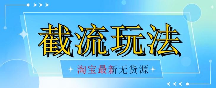 首发价值2980最新淘宝无货源不开车自然流超低成本截流玩法日入300+【揭秘】【1016更新】-网赚项目平台