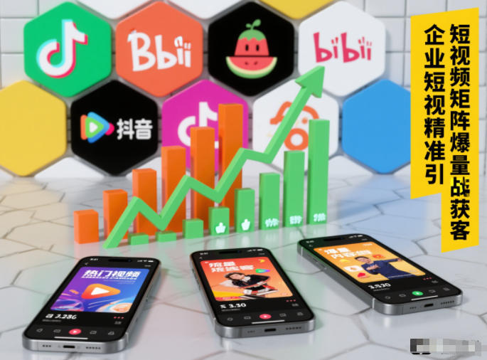企业短视频精准引流矩阵获客，短视频矩阵爆量战法-网赚项目平台