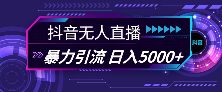 抖音快手视频号全平台通用无人直播引流法，利用图片模板和语音话术，暴力日引流100+创业粉【揭秘】-网赚项目平台