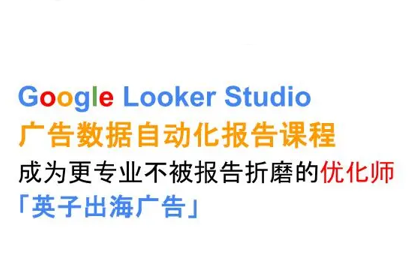 英子出海广告·Google Looker Studio从新手到高手-网赚项目平台