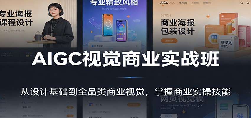AIGC视觉商业实战班:从设计基础到全品类商业视觉,掌握商业实操技能-网赚项目平台