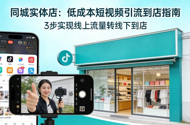 同城实体店，如何低成本把客户从短视频带到线下门店-网赚项目平台