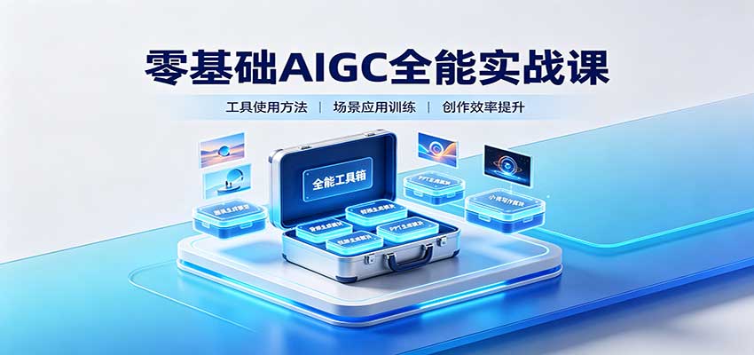 零基础AIGC全能实战课:覆盖绘画、影音、PPT、小说多场景AI创作-网赚项目平台