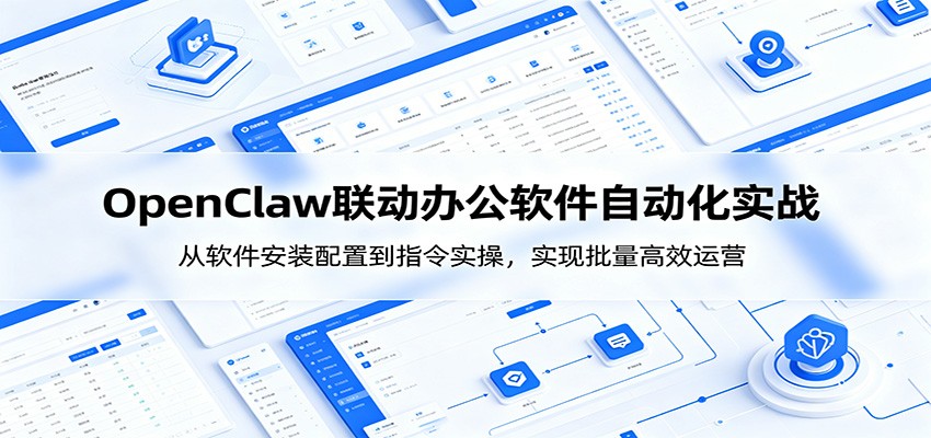 OpenClaw自动化实操课：从软件安装配置到指令实操，实现批量高效运营-网赚项目平台