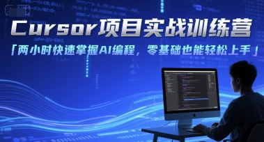 Cursor项目实战训练营，两小时快速掌握AI编程，零基础也能轻松上手-网赚项目平台