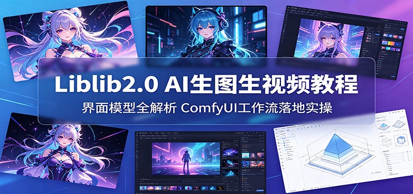 Liblib2.0 AI生图生视频教程：界面模型全解析，ComfyUI工作流落地实操-网赚项目平台