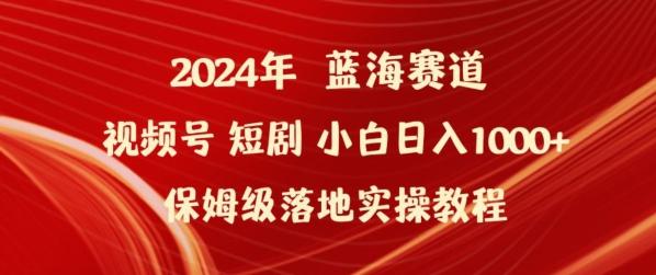 2024年视频号短剧新玩法小白日入1000+保姆级落地实操教程【揭秘】-网赚项目平台