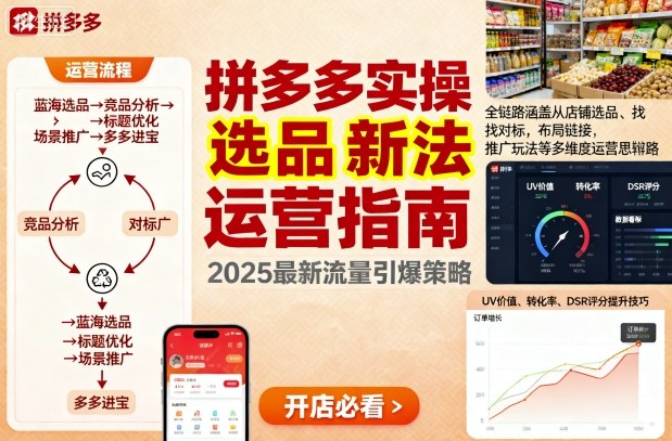 王校长9月12拼多多实操新玩法,全链路涵盖从店铺选品、找对标,布局链接,推广玩法等多维度运营思路-网赚项目平台