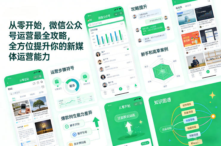 从零开始，微信公众号运营最全攻略，全方位提升你的新媒体运营能力-网赚项目平台