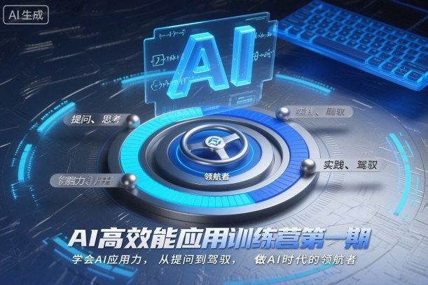 AI高效能应用训练营第一期,学会AI应用力,从提问到驾驭,做AI时代的领航者-网赚项目平台