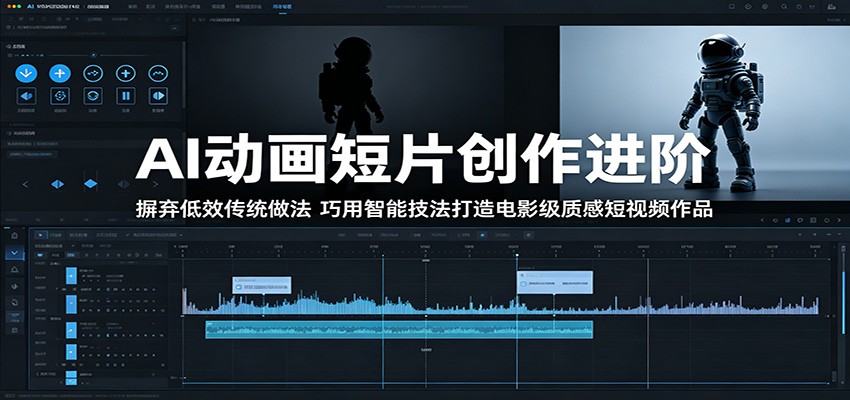 AI动画短片创作进阶：摒弃低效传统做法，巧用智能技法打造电影级质感短视频作品-网赚项目平台