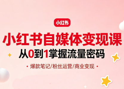 大漂亮·小红书自媒体变现课-网赚项目平台