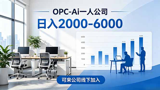 2026创业新风口—OPC一人公司模式震撼首发！日收益2000-6000+，项目绿色长久，安全稳健，合...-网赚项目平台